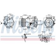 Слика 1 на Компресор за клима NISSENS 890266