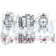 Слика 1 на Компресор за клима NISSENS 890294