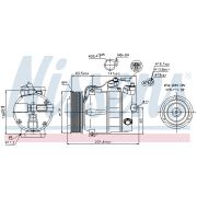 Слика 1 на Компресор за клима NISSENS 89030