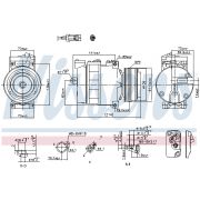 Слика 1 на Компресор за клима NISSENS 89031