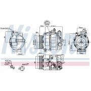 Слика 1 на Компресор за клима NISSENS 89033