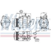 Слика 1 на Компресор за клима NISSENS 89039