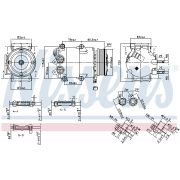 Слика 1 на Компресор за клима NISSENS 890392