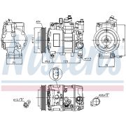 Слика 1 на Компресор за клима NISSENS 89049