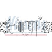 Слика 1 на Компресор за клима NISSENS 89055