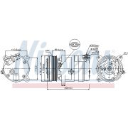 Слика 1 на Компресор за клима NISSENS 89058