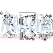 Слика 1 на Компресор за клима NISSENS 890601