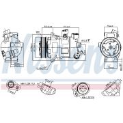 Слика 1 на Компресор за клима NISSENS 890607