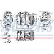 Слика 1 на Компресор за клима NISSENS 890628