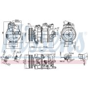 Слика 1 на Компресор за клима NISSENS 890632