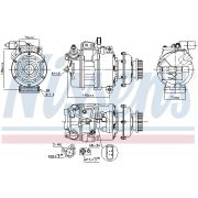 Слика 1 на Компресор за клима NISSENS 890637