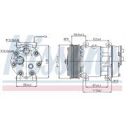 Слика 1 на Компресор за клима NISSENS 89065