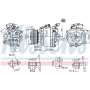 Слика 1 на Компресор за клима NISSENS 890666