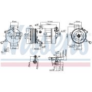 Слика 1 $на Компресор за клима NISSENS 890667