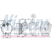 Слика 1 на Компресор за клима NISSENS 89070