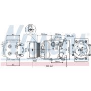 Слика 1 на Компресор за клима NISSENS 89071