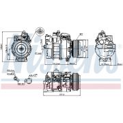 Слика 1 на Компресор за клима NISSENS 89075