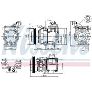 Слика 1 на Компресор за клима NISSENS 89082