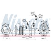 Слика 1 на Компресор за клима NISSENS 89095