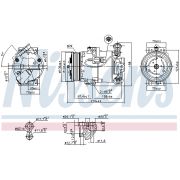 Слика 1 на Компресор за клима NISSENS 89096