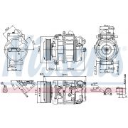 Слика 1 на Компресор за клима NISSENS 89114
