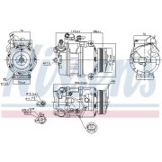 Слика 1 на Компресор за клима NISSENS 89116