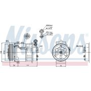 Слика 1 на Компресор за клима NISSENS 89124