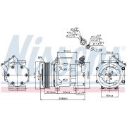 Слика 1 $на Компресор за клима NISSENS 89128
