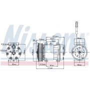 Слика 1 на Компресор за клима NISSENS 89137