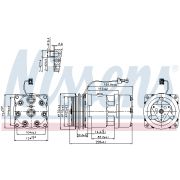 Слика 1 на Компресор за клима NISSENS 89141