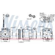 Слика 1 на Компресор за клима NISSENS 89193