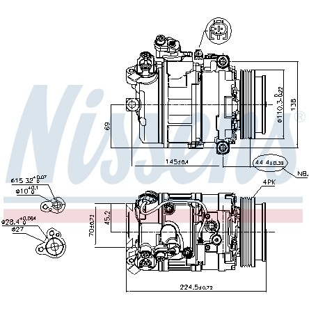 Слика на Компресор за клима NISSENS 89199