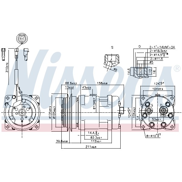 Слика на Компресор за клима NISSENS 89220 за камион Iveco Eurocargo 65 E 12 K - 116 коњи дизел