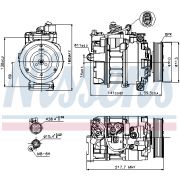 Слика 1 на Компресор за клима NISSENS 89223