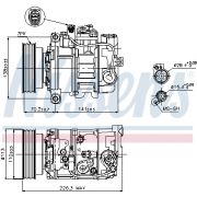 Слика 1 на Компресор за клима NISSENS 89237