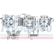 Слика 1 на Компресор за клима NISSENS 89240