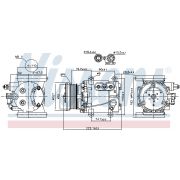 Слика 1 $на Компресор за клима NISSENS 89241