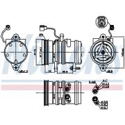 Слика 1 на Компресор за клима NISSENS 89272