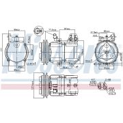 Слика 1 на Компресор за клима NISSENS 89283