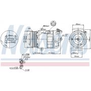 Слика 1 на Компресор за клима NISSENS 89313