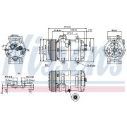 Слика 1 на Компресор за клима NISSENS 89317