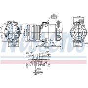 Слика 1 на Компресор за клима NISSENS 89322