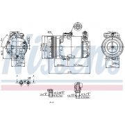 Слика 1 $на Компресор за клима NISSENS 89333