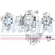 Слика 1 $на Компресор за клима NISSENS 89347