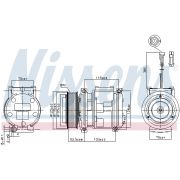 Слика 1 $на Компресор за клима NISSENS 89355