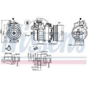 Слика 1 $на Компресор за клима NISSENS 89371