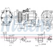 Слика 1 на Компресор за клима NISSENS 89405