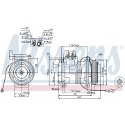 Слика 1 на Компресор за клима NISSENS 89414