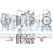 Слика 1 $на Компресор за клима NISSENS 89415