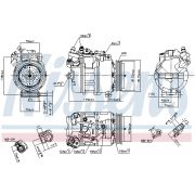 Слика 1 на Компресор за клима NISSENS 89417